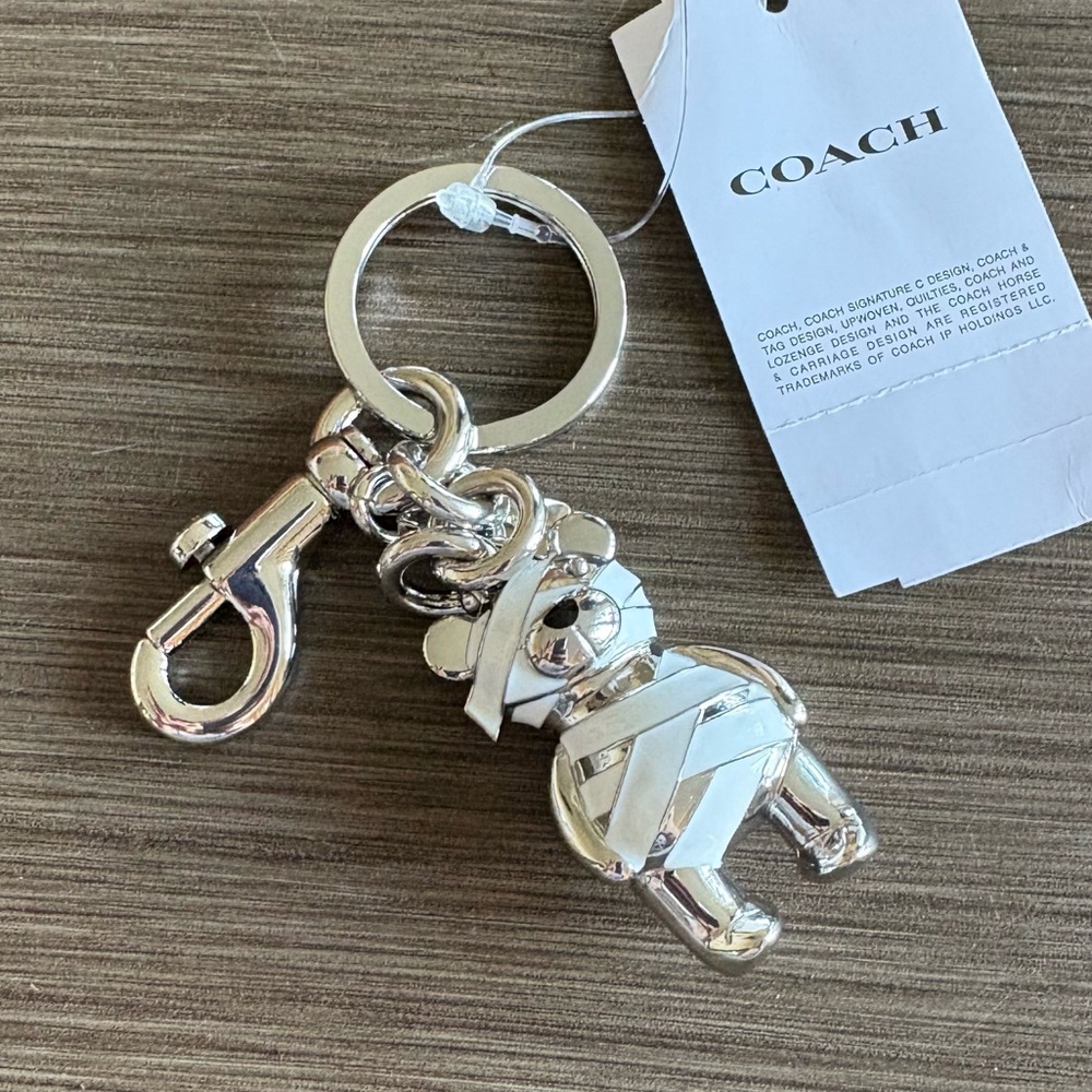 Coach Mummy Bear Halloween Bag Charm (NWT) - Picture 3 of 8